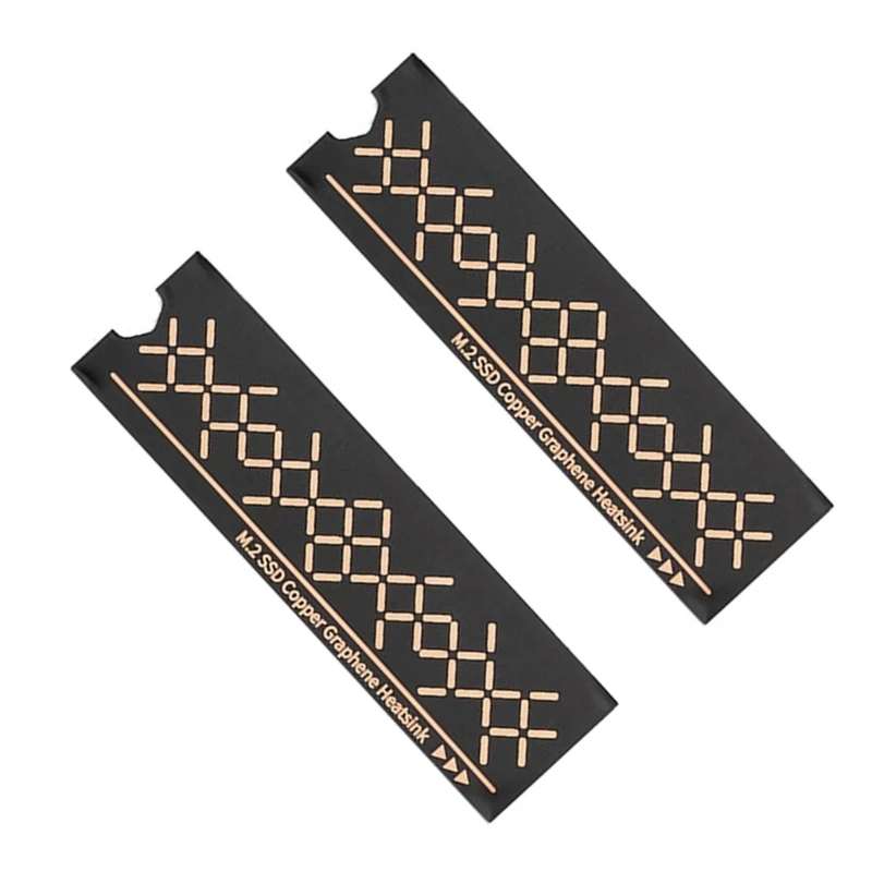 2x M.2 المبرد SSD مبردات ذاكرة الكمبيوتر المحمول SSD التبريد M.2 SSD مبردات الذاكرة تبريد المبرد الجرافين النحاس بالوعة الحرارة