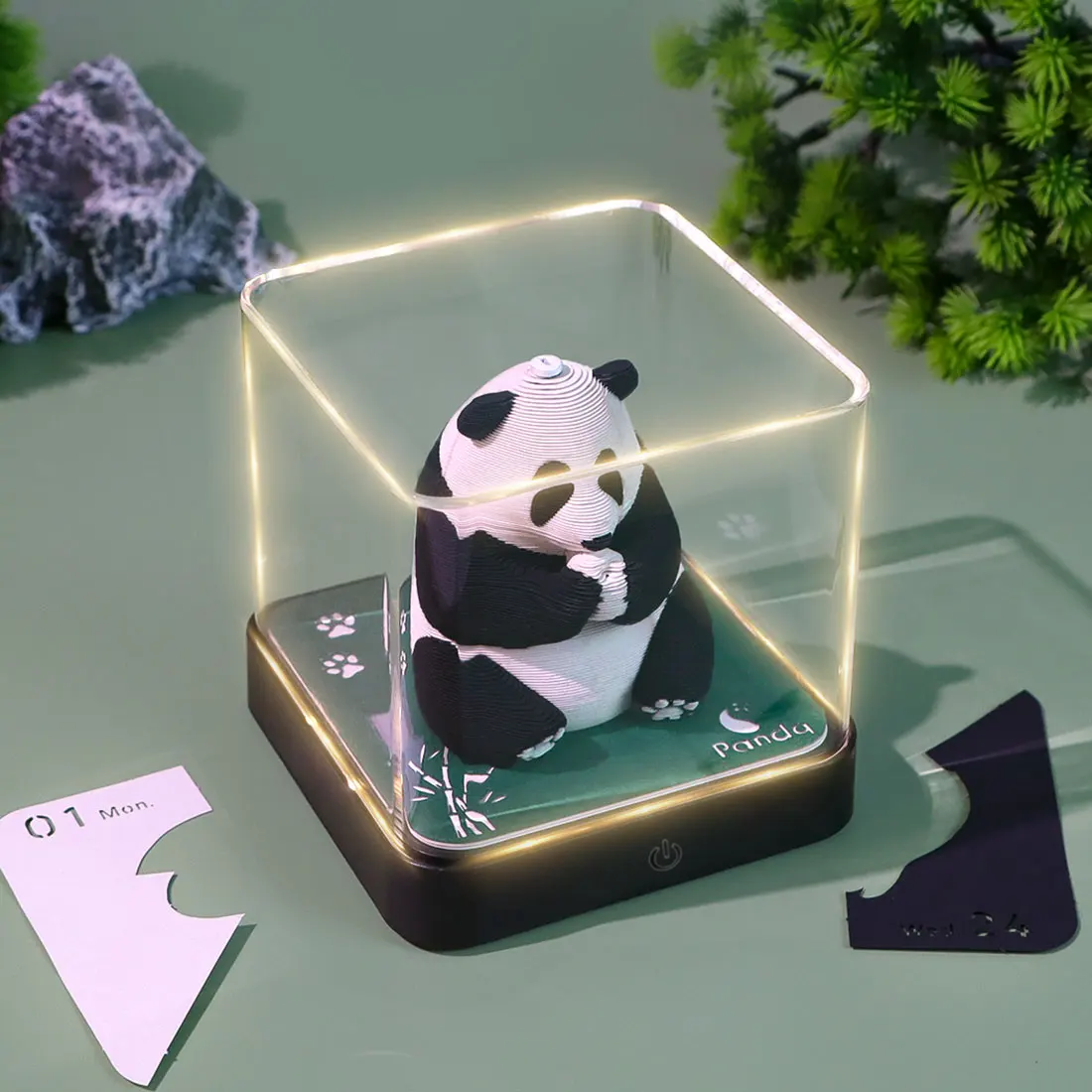 

Tearing Notebook 3D Paper Calendar Art,Gradual Model Reveal with Precision Engraving - /Castle/Tree Designs Available