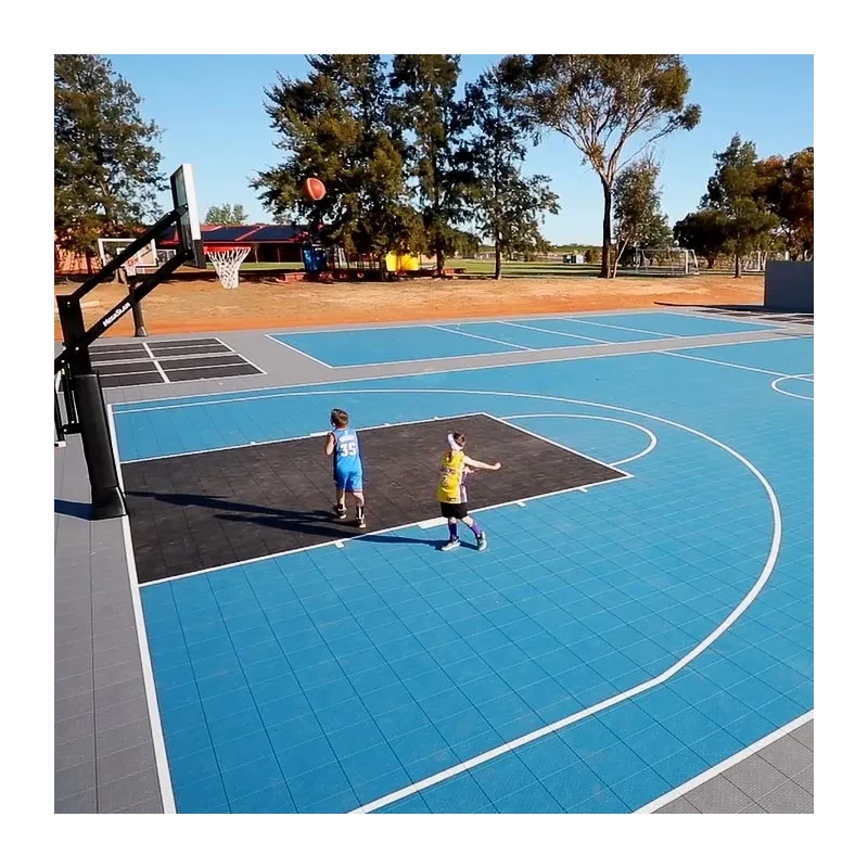 

Outdoor Basketball Court 3x3 Backyard Noise Reduction Sports Floor Modular Anti slip Tiles