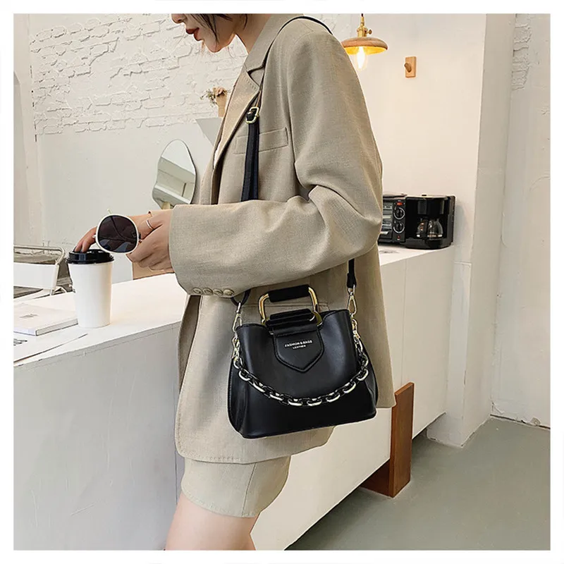 Small PU Leather Shoulder Crossbody Bag with Short Handle for Women 2023 hit Winter Fashion Casual Purses and Handbags Totes