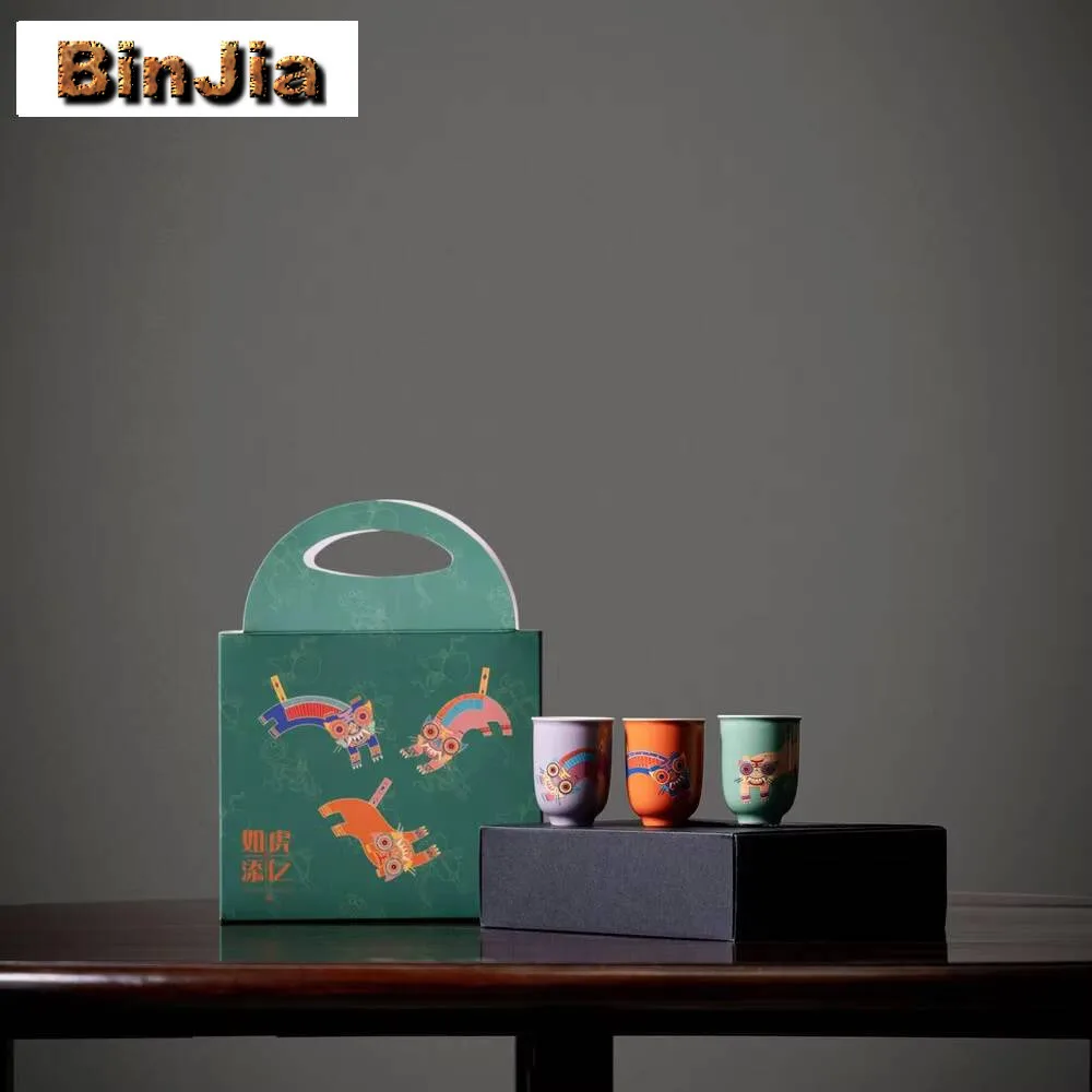 

3 шт./лот, креативная чайная чашка с крыльями тигра, маленькая чашка в стиле дзен для чая, аксессуары для личной бытовой техники, украшения, подарки для рук