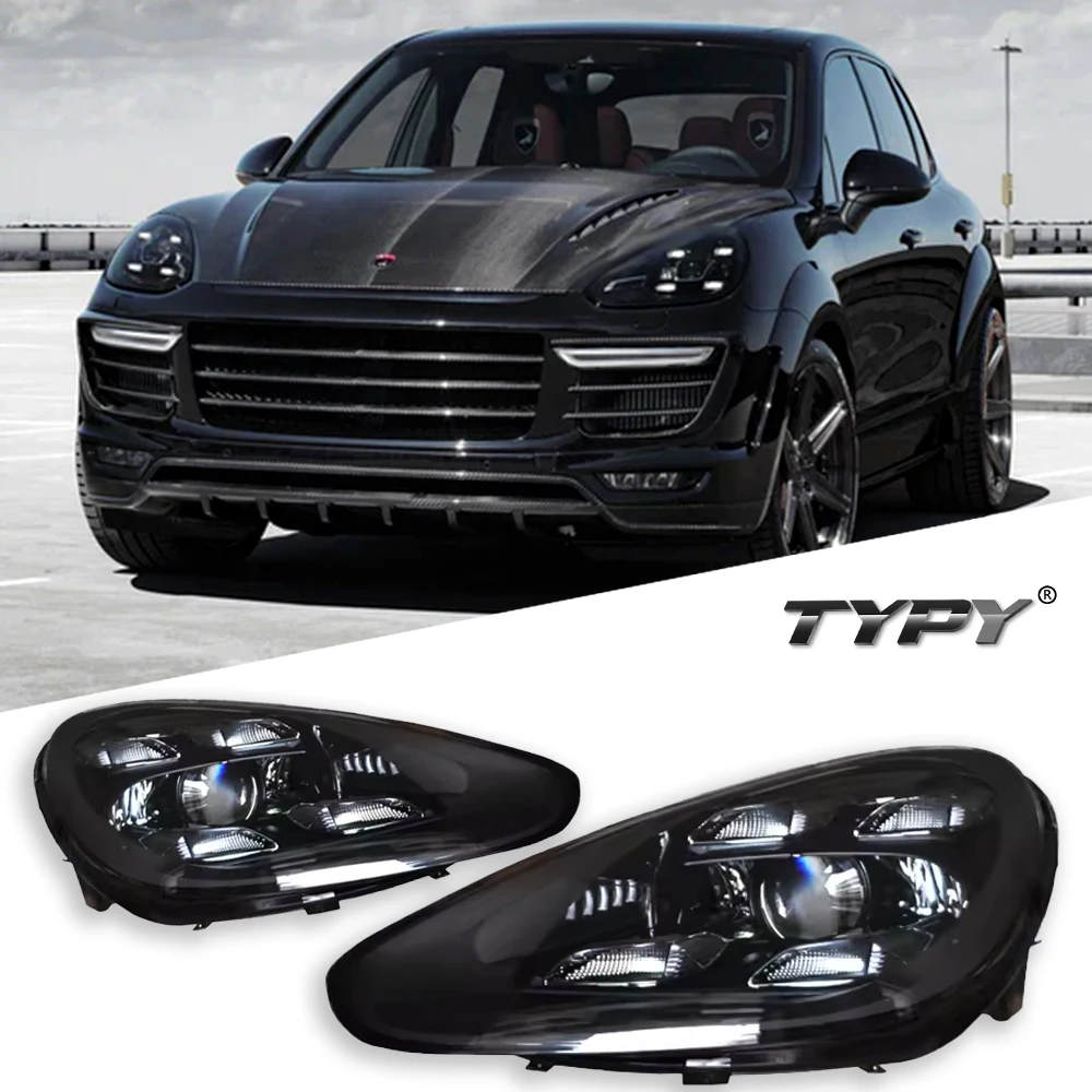 

TYPY Car For Porsche Cayenne 958.1 958,2 Headlight 2011-2017 Upgraded 9Y0 New DRL Dynamic Turn Signal LED Light Auto Accessories