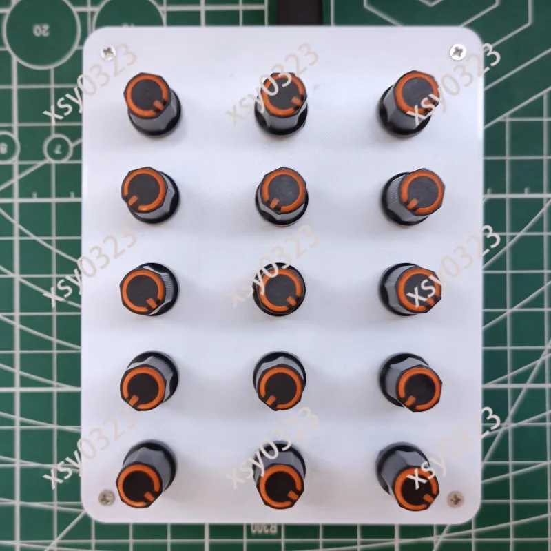 15-Button Knob MIDI Controller USB-C Volume CC Control for Digital Audio Workstation