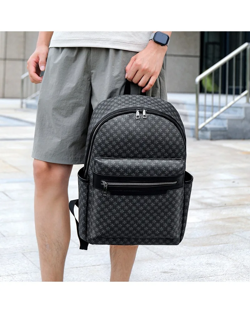 High-end new plaid backpack fashionable large capacity business computer bag business travel leisure backpack