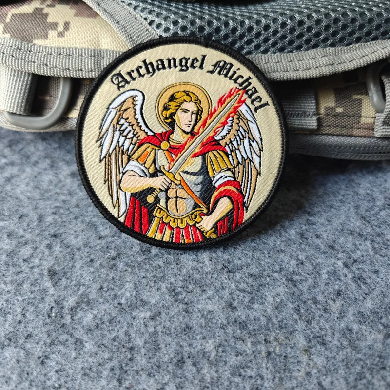 2026 Neue Aufnäher, Erzengel-Moralabzeichen, für Kleidung, Hüte, Rucksäcke usw., mit Klettverschluss