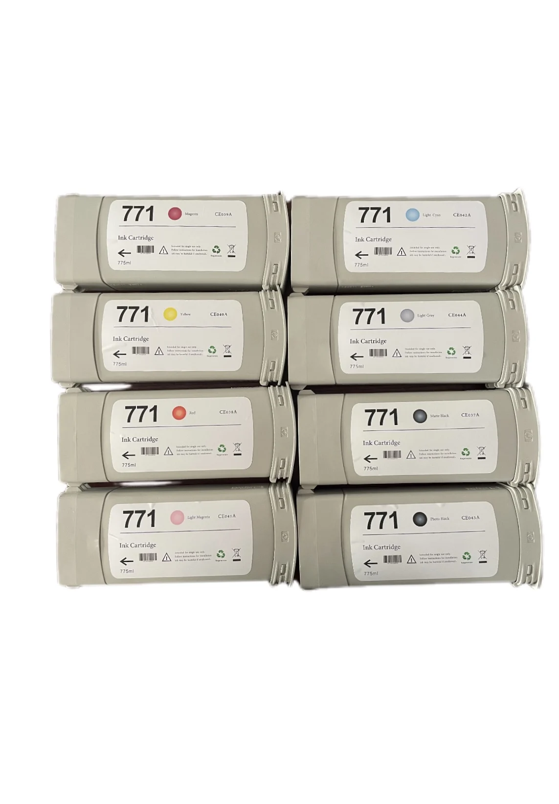 Compatible For HP 771 Ink Cartridge for HP771 Full With Pigment Ink z6200 z6600 z6800 Printer