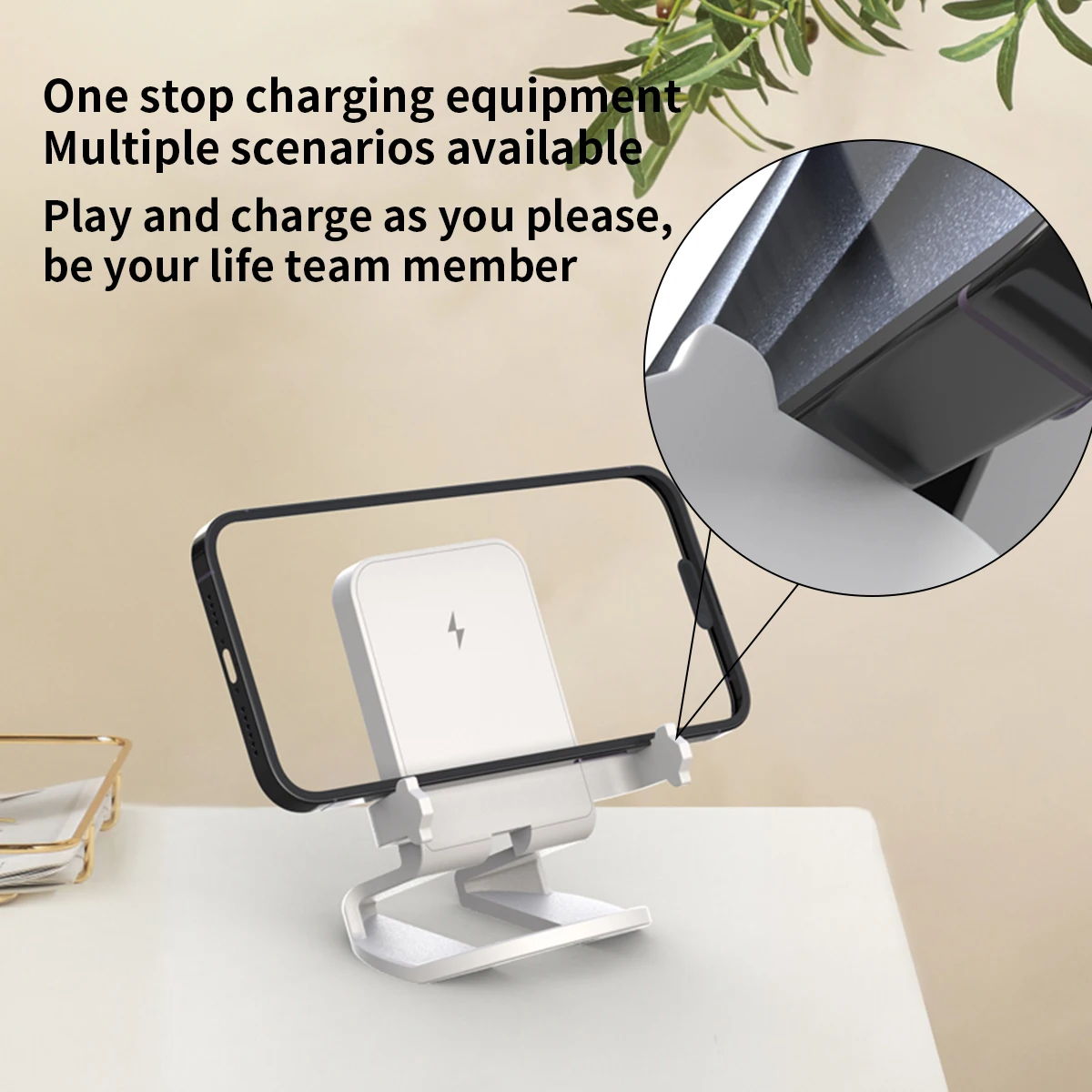 Wireless Charger Compatible for iPhone 15/15 Plus/15 Pro Max/14/13/12 /11Pro Max/XR/XS/X/8 Plus,Galaxy S23/S22/S21/S20 Note