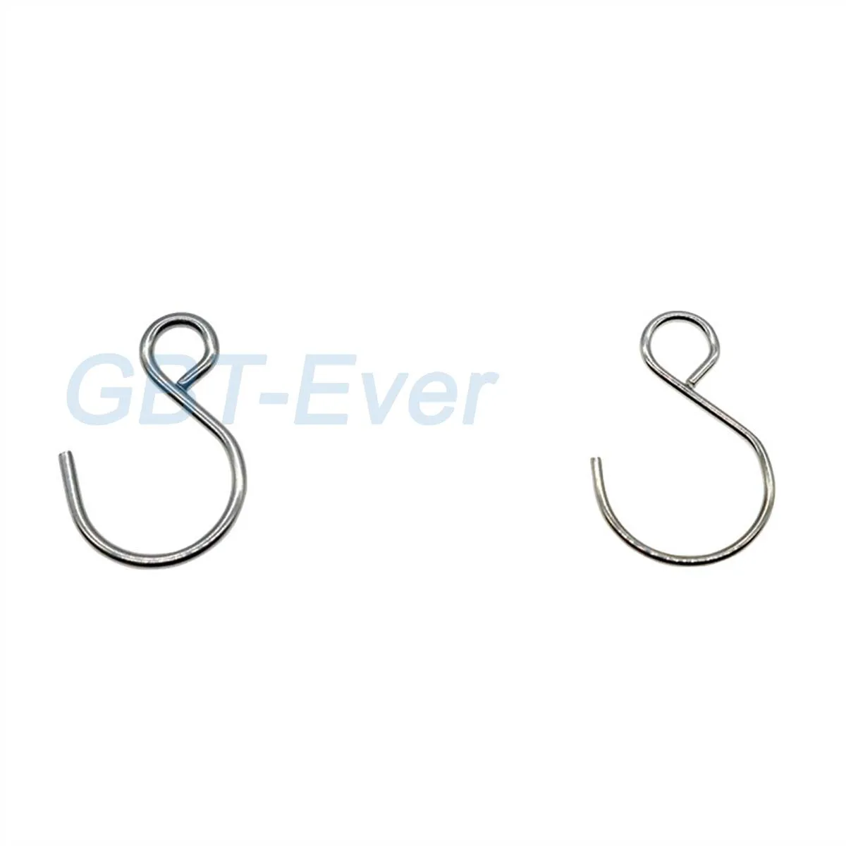 30Pcs 1X21mm 1.3X22mm Stainless Steel Small S-Shape Hooks for Crane Crane Toy Model Hook Assembly Diy Curtain Special Hooks