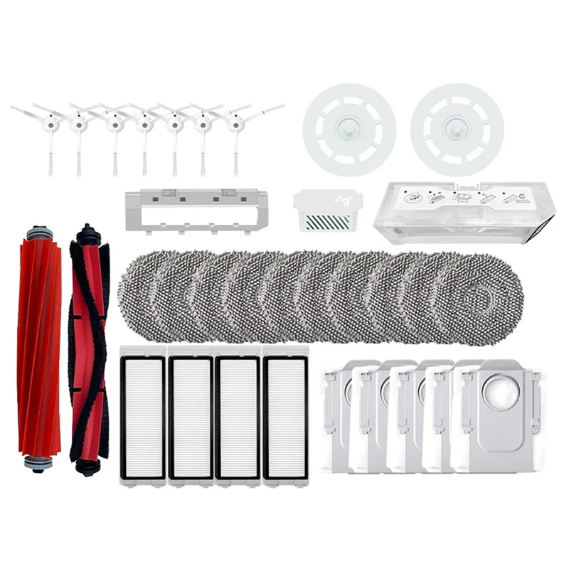 

YCOC-For Roborock Q Revo / P10 A7400RR Robot Vacuums Cleaner Accessory Mop Dust Bag Filter For Vacuum Cleaner Parts