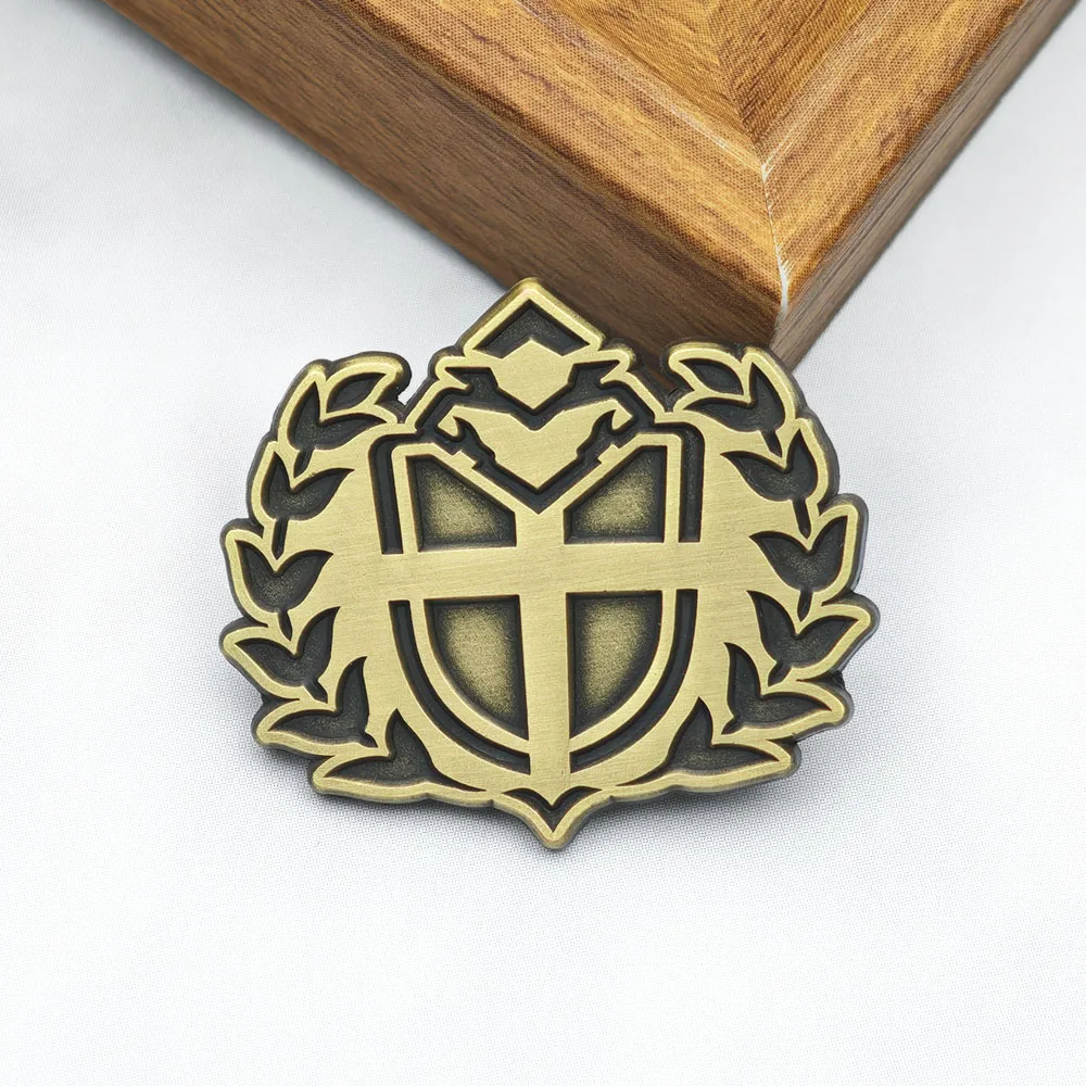 Azur Lane Sardegna Empire Metal Enamel Pin Game Cosplay Shield Badge Laurel Wreath Brooch Lapel Pins Anime Fan Gift Itabag