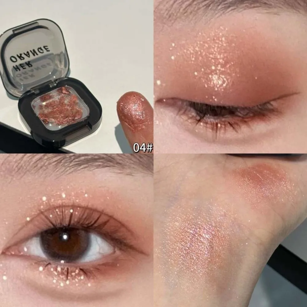 Potato Glitter Braised Pork Belly Eyeshadow Shimmer Highlight Monochrome Eyeshadow Lasting Brightening Eye Makeup Palette Women