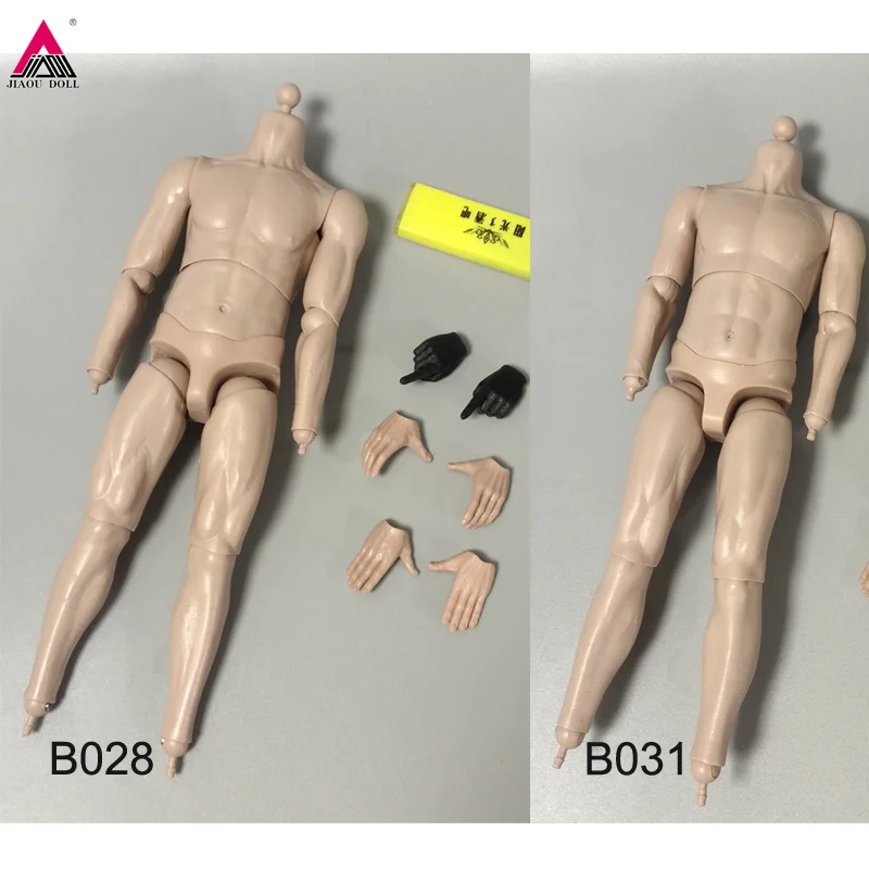 B031/B028 1/6 Scale Athletic Man Body Flexible Tall Slender Muscle Body 12inch Action Figure Body