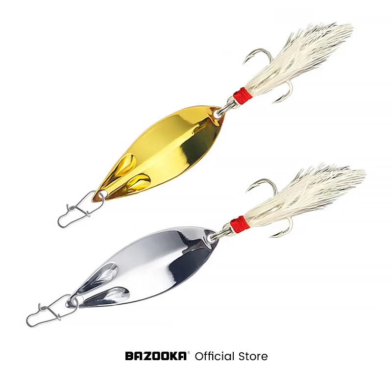 Bazooka VIB Spinner – Kit de señuelos dorados para trucha - imagen 2
