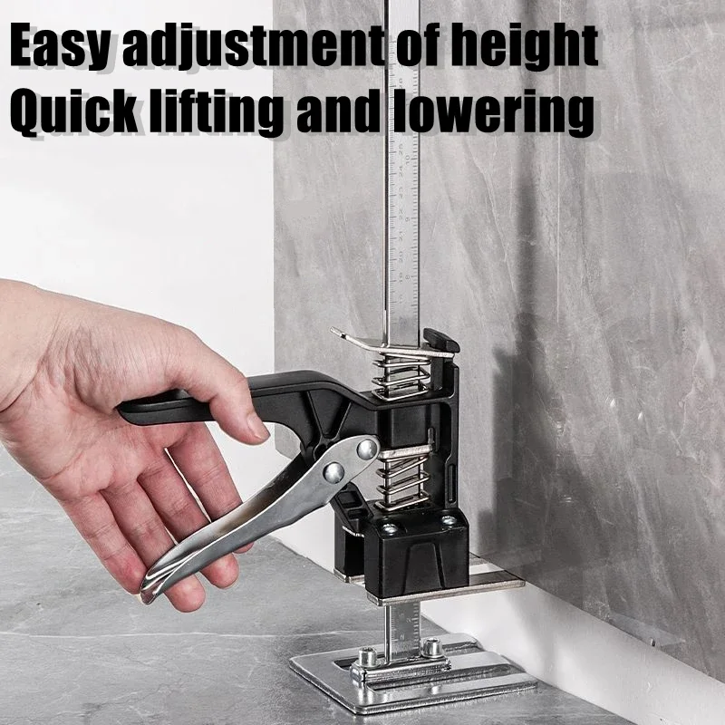 Cabinet Lifting Jack Tool, Adjustable Height Lifter with Anti-Slip Arm Board for Labor Saving Furniture Installation