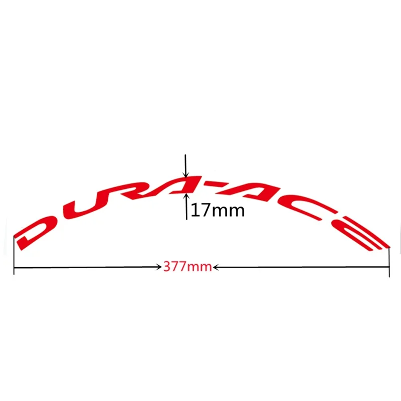 Wheelset Stickers for DURA ACE C25 Fit For 700C Vinyl Waterproof Sunscreen Antifade Racing Replacement Rims Decals