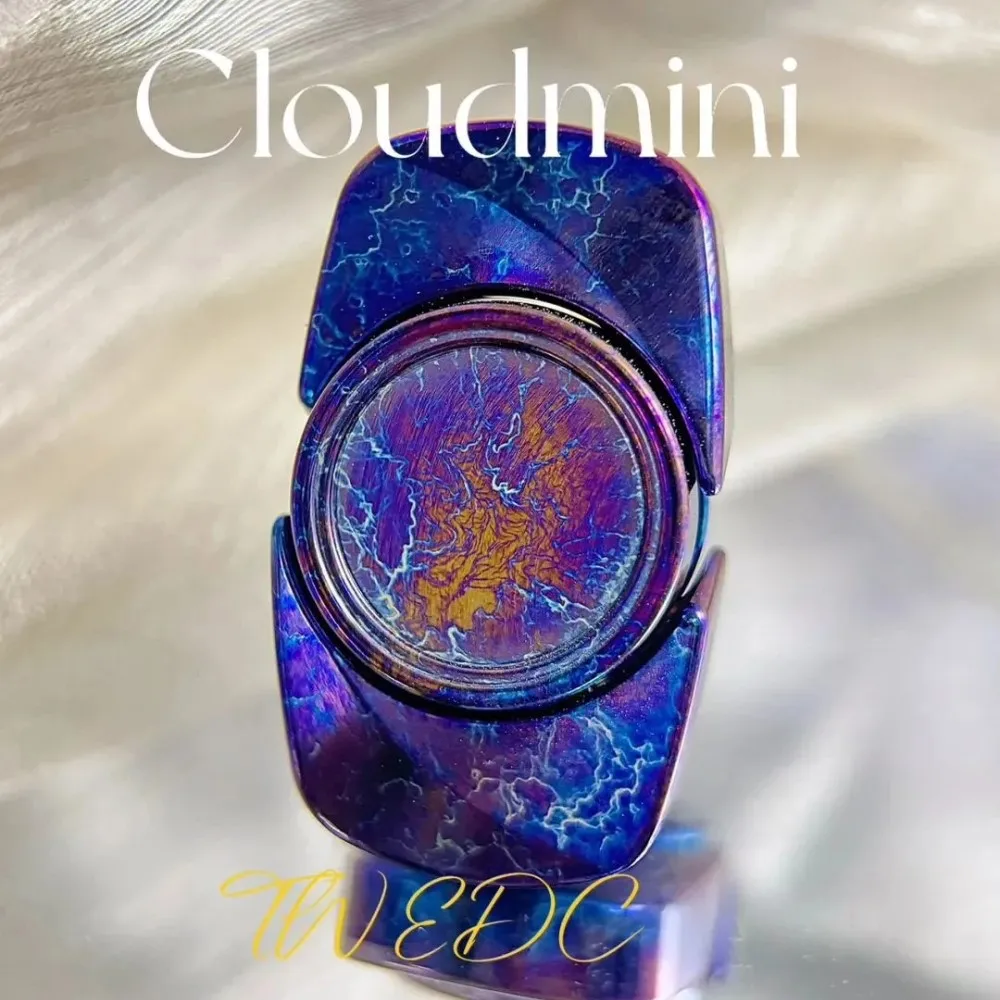 TWEDC Cloudmini Fidget Spinner Zirconium Handling Feel Two-Bladed Fidget Spinner Anxiety Relief Gadgets