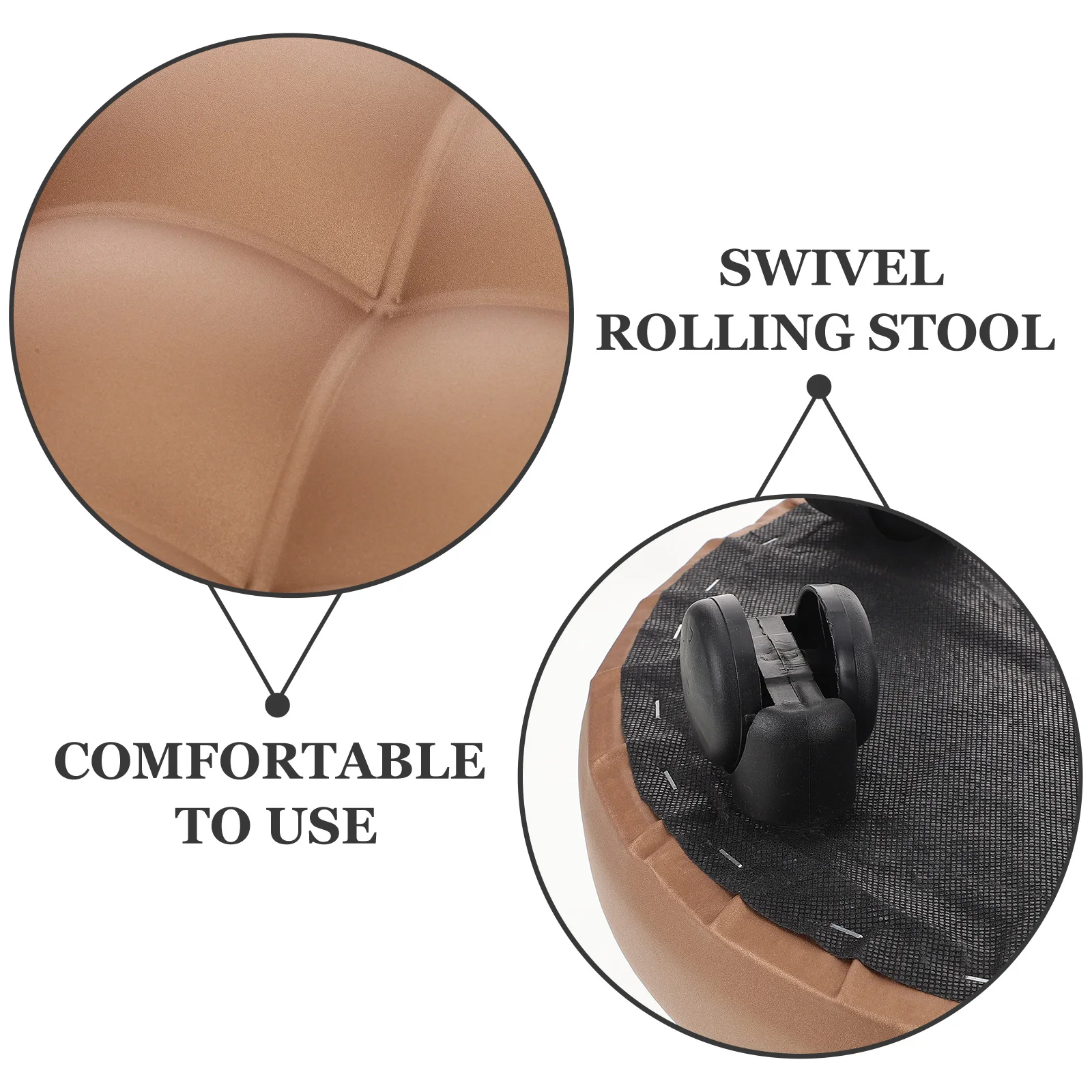 Rolling Low Small Stool Foot Rest Kids Step Stool for Adults under Desk Practical Storage Space Saving Simple Design Comfortable