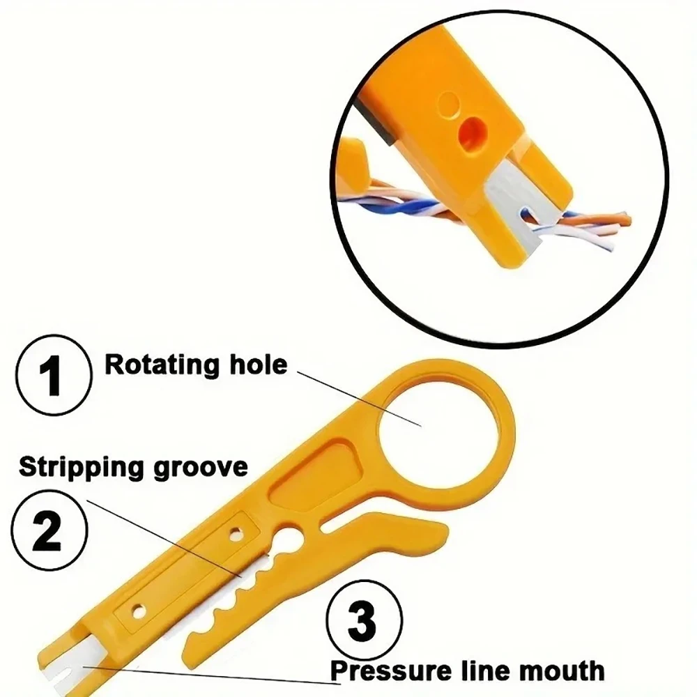 Wire Stripper Knife Crimper Pliers Crimping Tool Cable Ultimate Functional Hand Tools Stripping Wire Cutter Multi Tools Cut Line