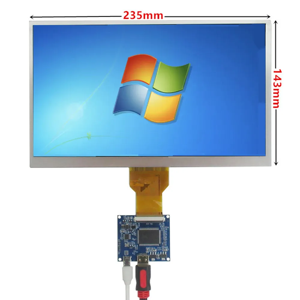 

10.1 Inch 1024*600 Mini HDMI-Compatible Screen LCD Display Driver Board For Raspberry Pi Banana/Orange Pi Mini Computer PC