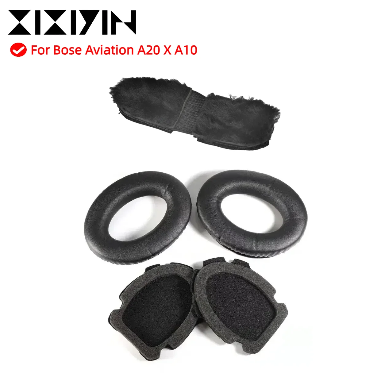 

Replacement Protein Leather Ear Pad Cushions for Bose Aviation A20 X A10 Headphone Ear Pads Cushions Pillow Earpads Head Band