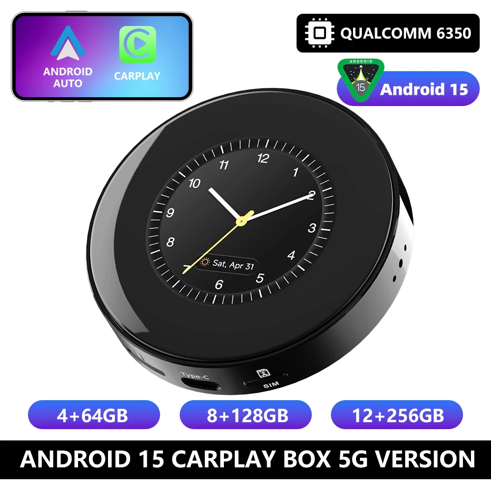 ZESTECH Adapter Tbox Ultra1 6350 Gps Tv Android 15 Auto Carlplay Video Smart Car Play Wireless Dongle 8g 128gb Aibox for Cars