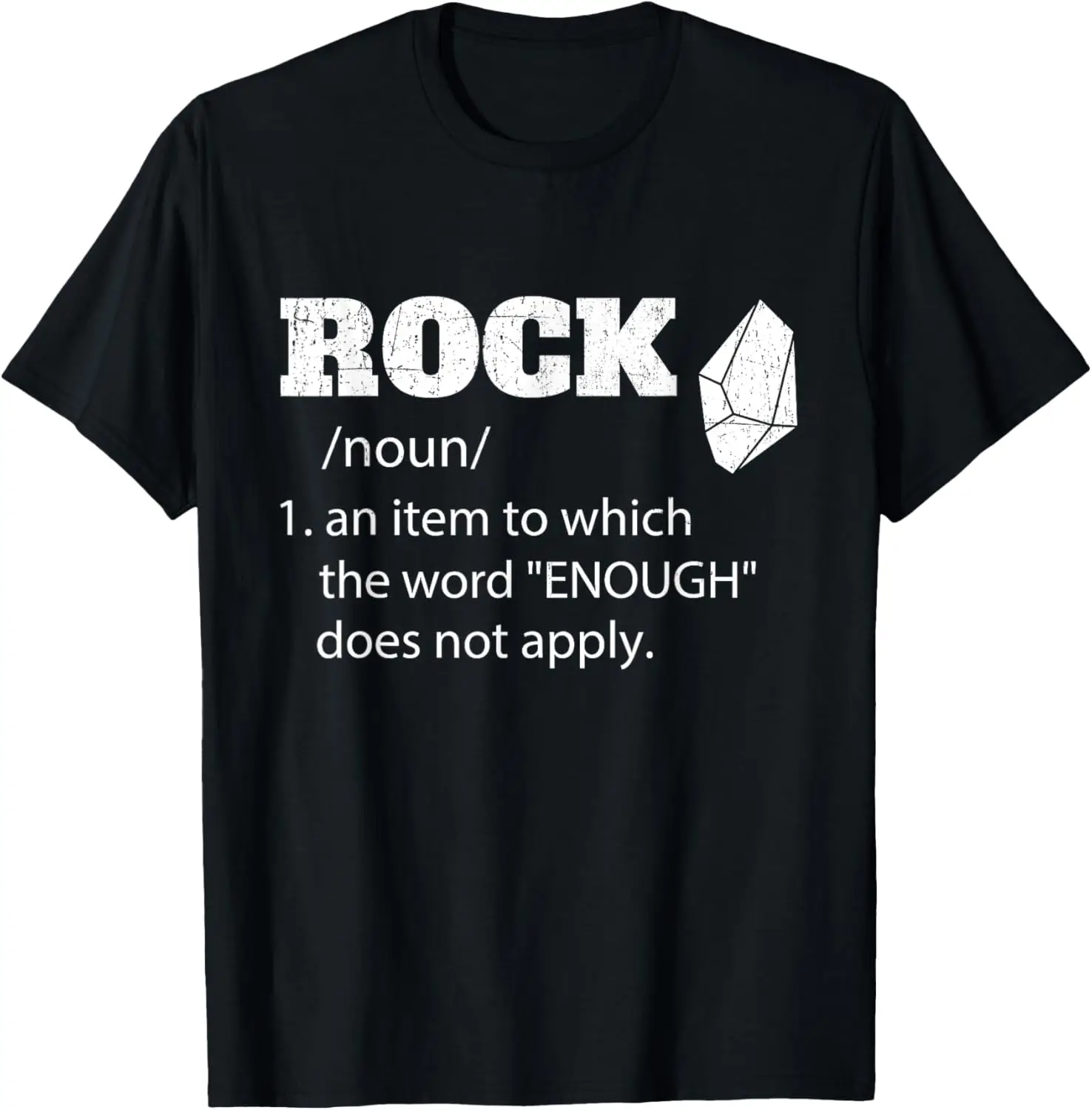 Definizione del rock - Maglietta della geologia del cacciatore di geode del collector rock