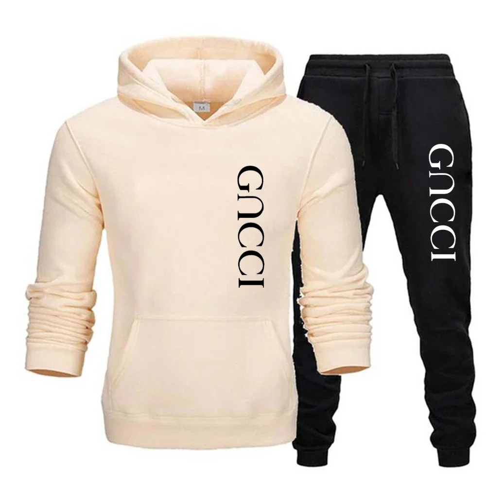 2025 New Men's Woman's Fashion Leisure Sportswear Outdoor Hoodie Set Sports Luxury Hoodie+Pants Set Clothing