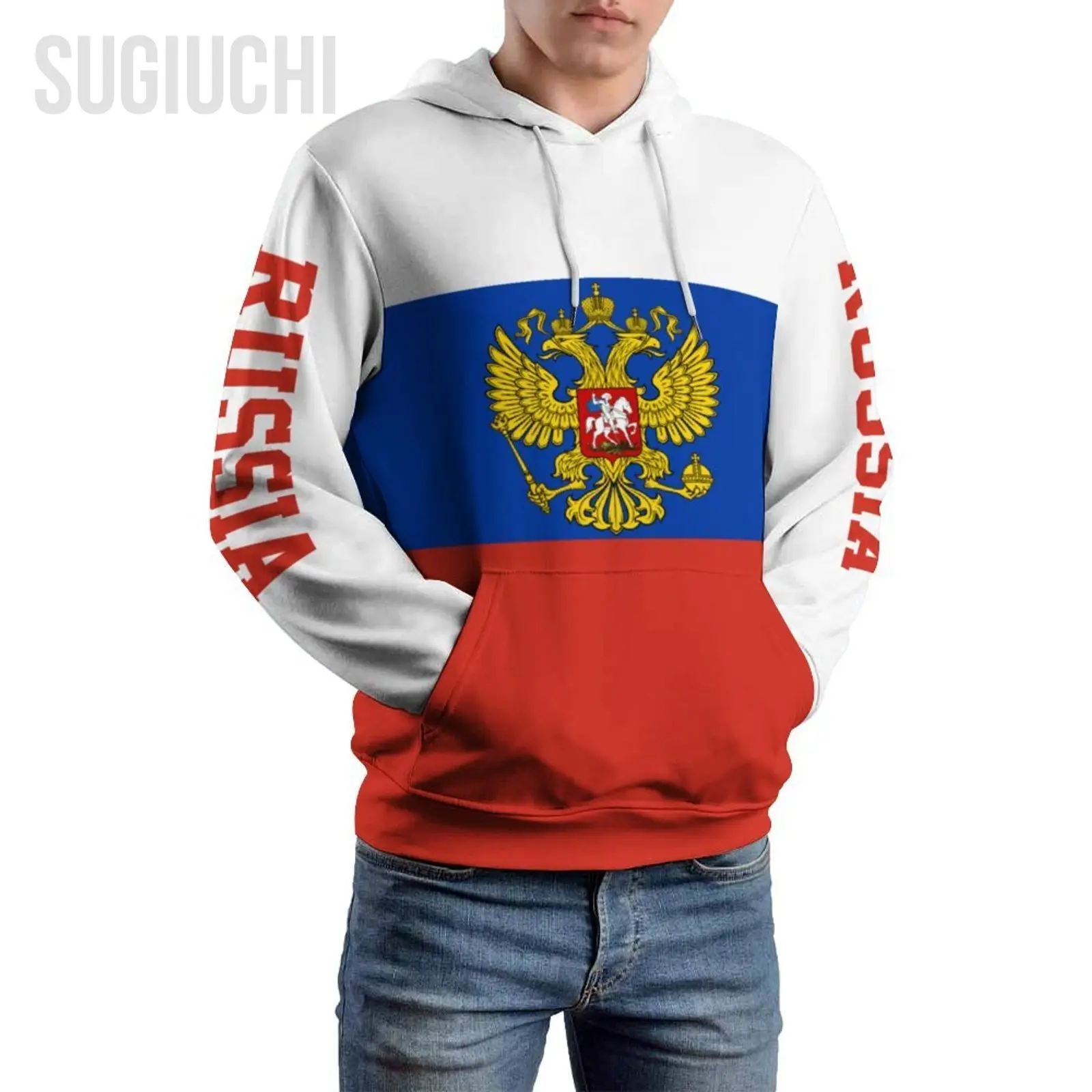 

Unisex 3D Hoodie Russia Flag Men Women Polyester Harajuku Sweatshirt Pullover Hoodies Casual Cool