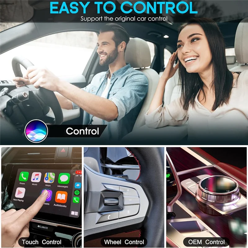 محول Carplay اللاسلكي ABZW دونجل USB صغير Carplay لصندوق لعب السيارة بلوتوث لهاتف Iphone 6 فوق، مناسب للسيارات من عام 2017 #3