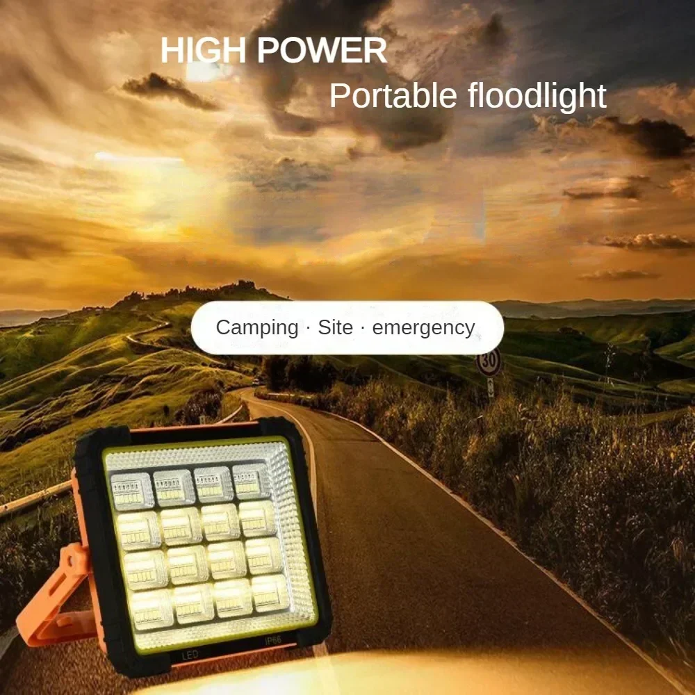 Hot sales Solar Portable Lanterns Household Floodlight Courtyard Outdoor Emergency Charging Multifunctional Waterproof