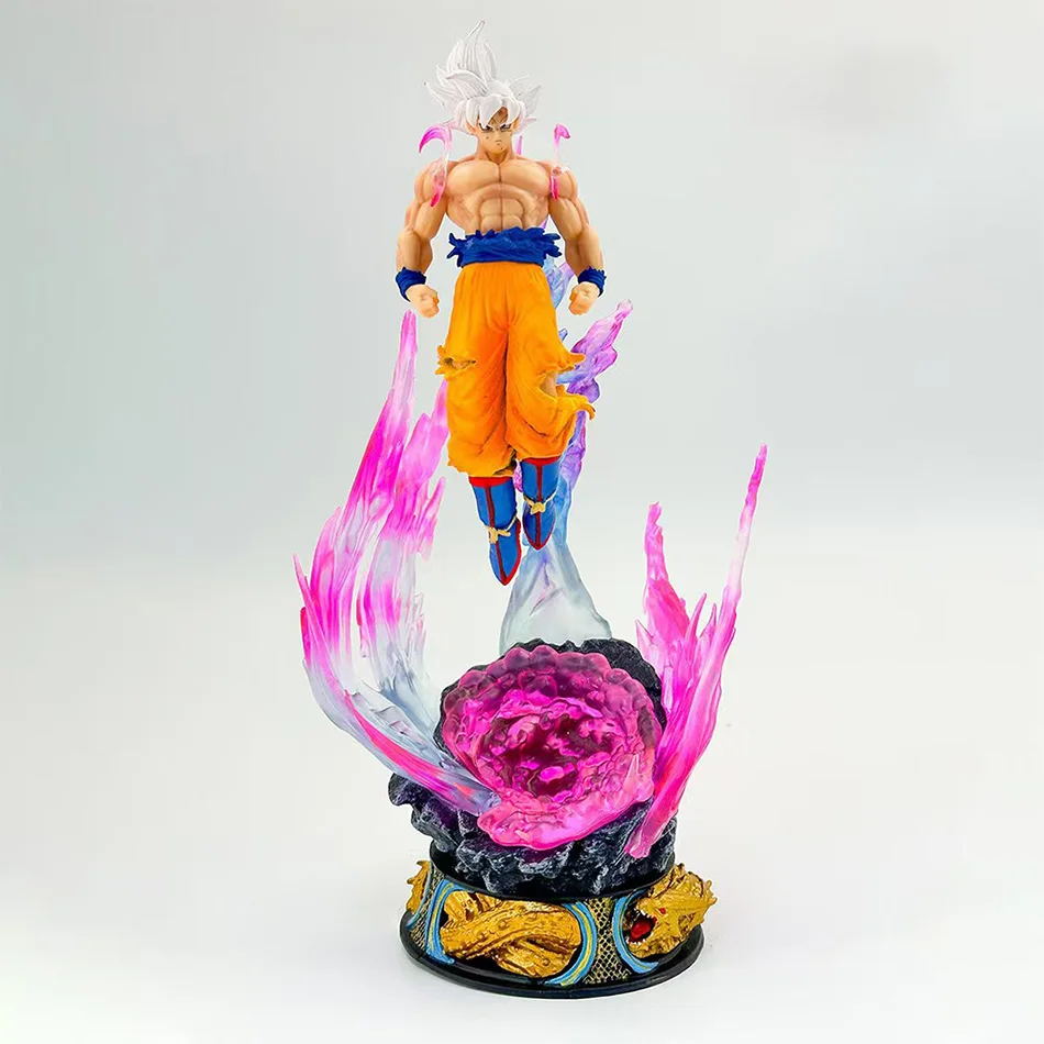 Dragon Ball Anime Figure 24cm SonGoku Ultra Instinct Super Saiyan Figurine Statue Pvc Statue Model Ornament Collection Toy Gift