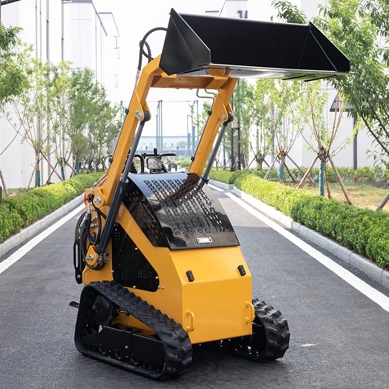 Customized Earthmoving Loading Tool Multi-Purpose Mini Skid Steer Loader Home Use Small 4WD Skid Steer Loader Attachments