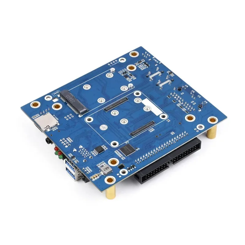 AY14 - Dla Raspberry Pi CM4 NAS Mini Komputer Wielofunkcyjny z Dwukanałowymi Slotami NVME Obsługuje Karty Nano-SLM/Moduły 4G