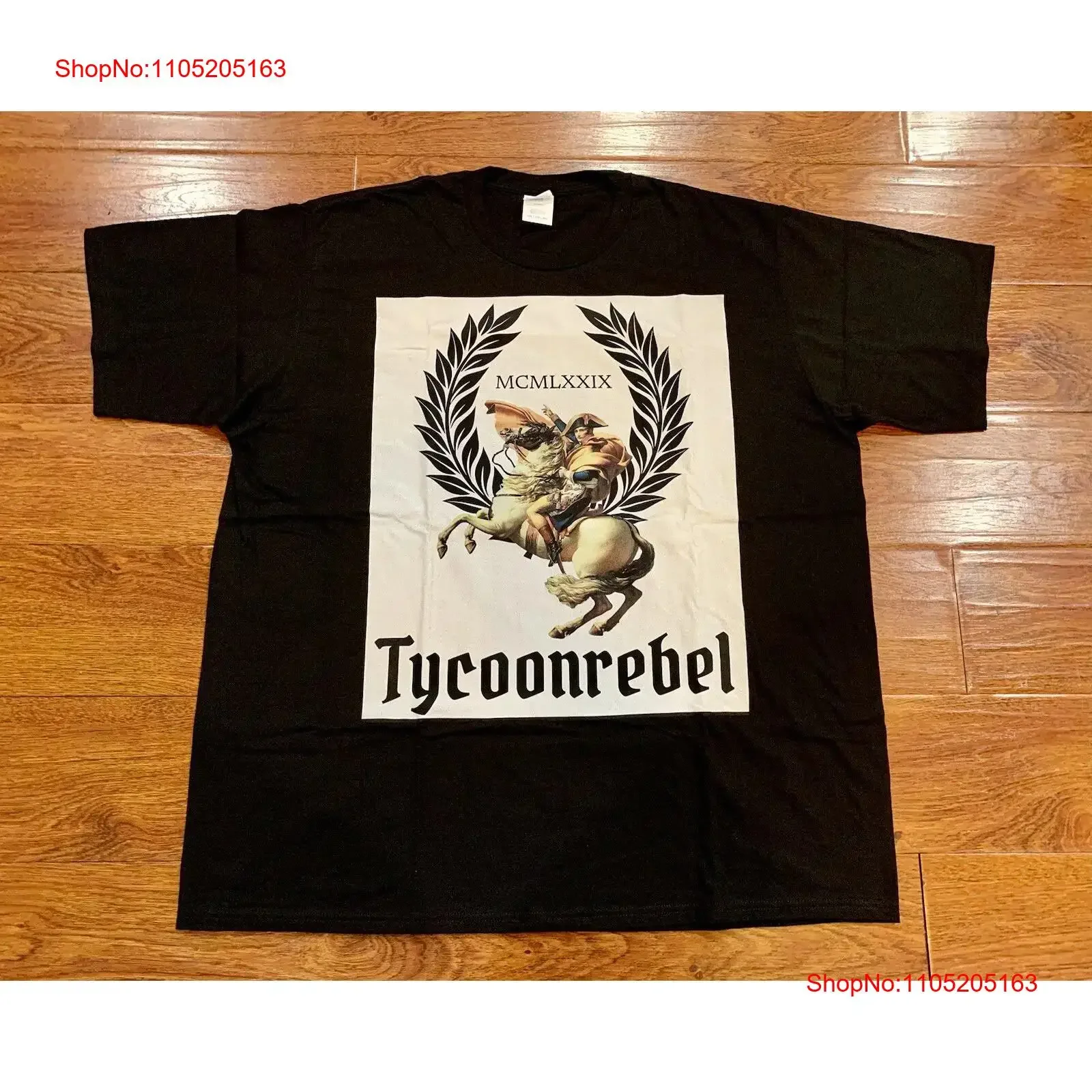 KING EMPEROR NAPOLEON TYCOON REBEL TYCOONREBEL 1979 MENS B W T SHIRT XXL NWT vintage Washed graphic streetwear Stretched Unisex