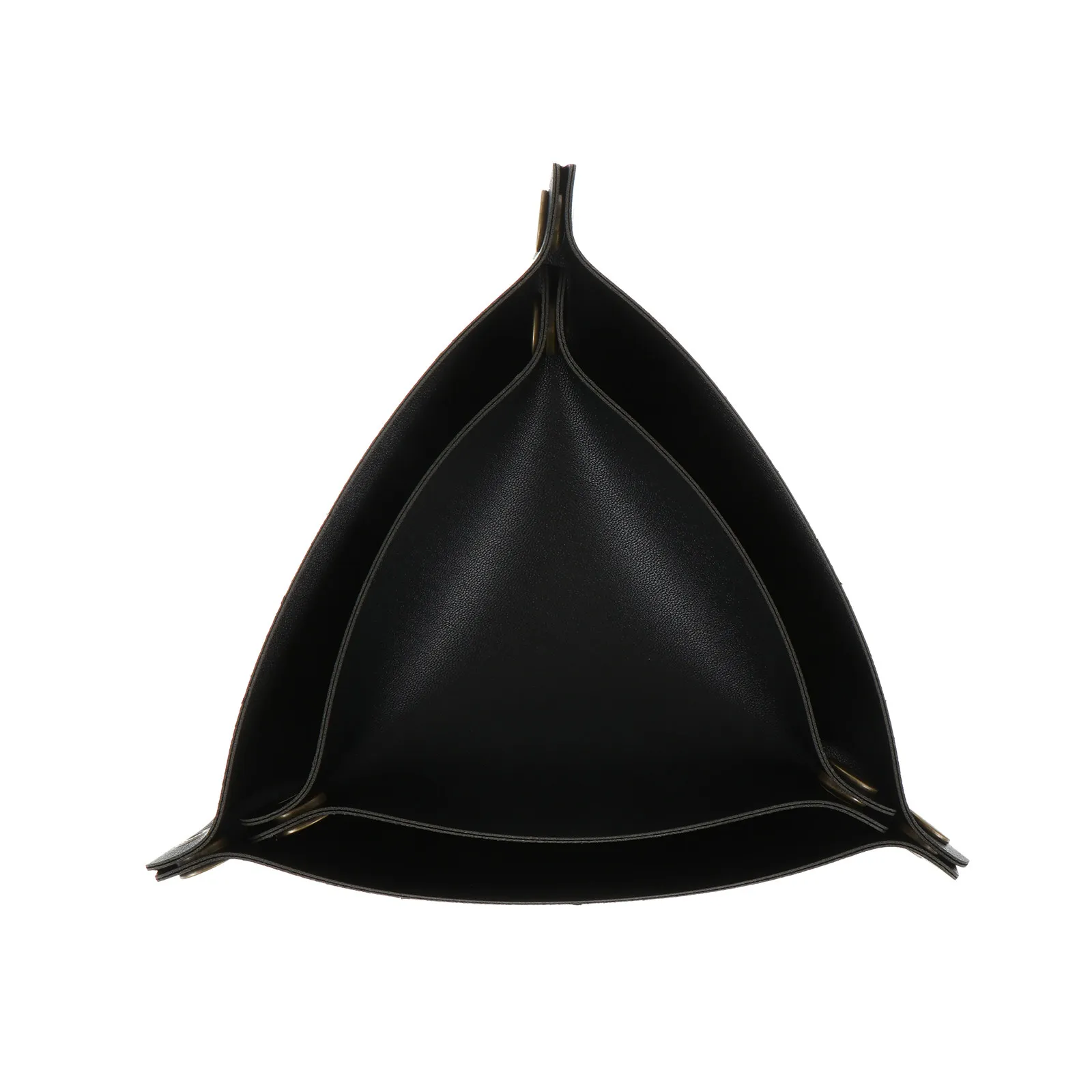 2pcs Storage Tray Pu Triangle Organizer Thickened Desktop Sundries Holder For Keys Watches Jewelry Multi-Function