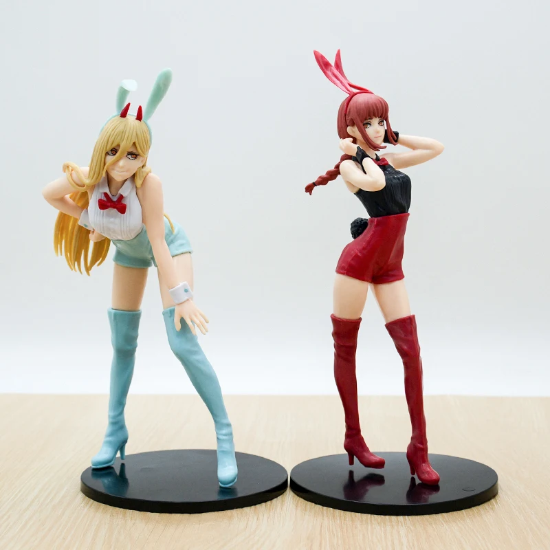 Chainsaw Man Power Bunny Girl Anime Figur Makima Actionfigur Hayakawa Aki/Higashiyama Kobeni/Denji/Reze Figur Modell Puppe Spielzeug