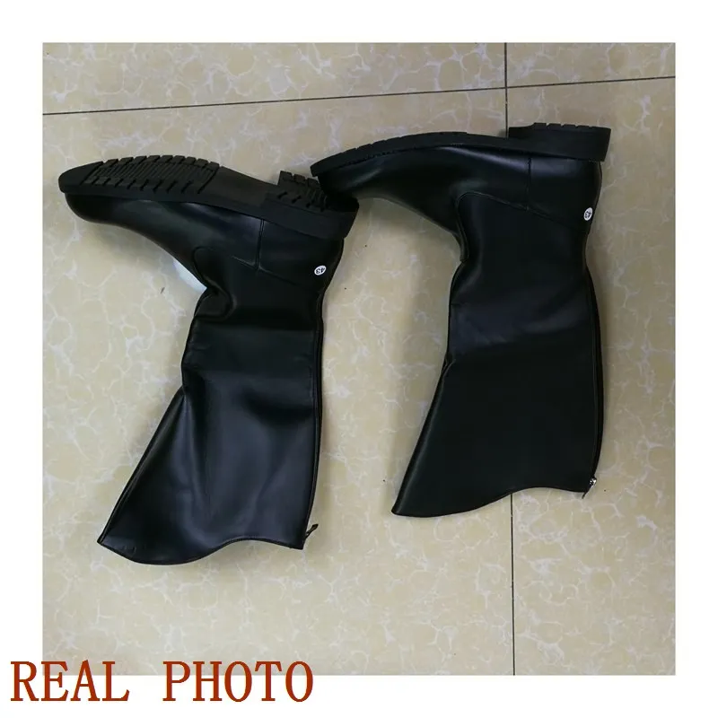 ORCHA LISA Brand Zipper Big Size 48 49 Leisure Daily Knee High Bota Brown Vintage Men's Riding Boots Round Toe Thick Heels 3cm image 6