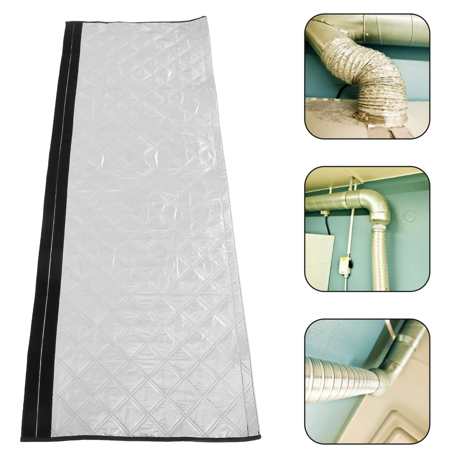 Cubierta de manguera aislada para protección de tubos de aire acondicionado, funda de montaje en pared resistente al calor que mejora la eficiencia energética