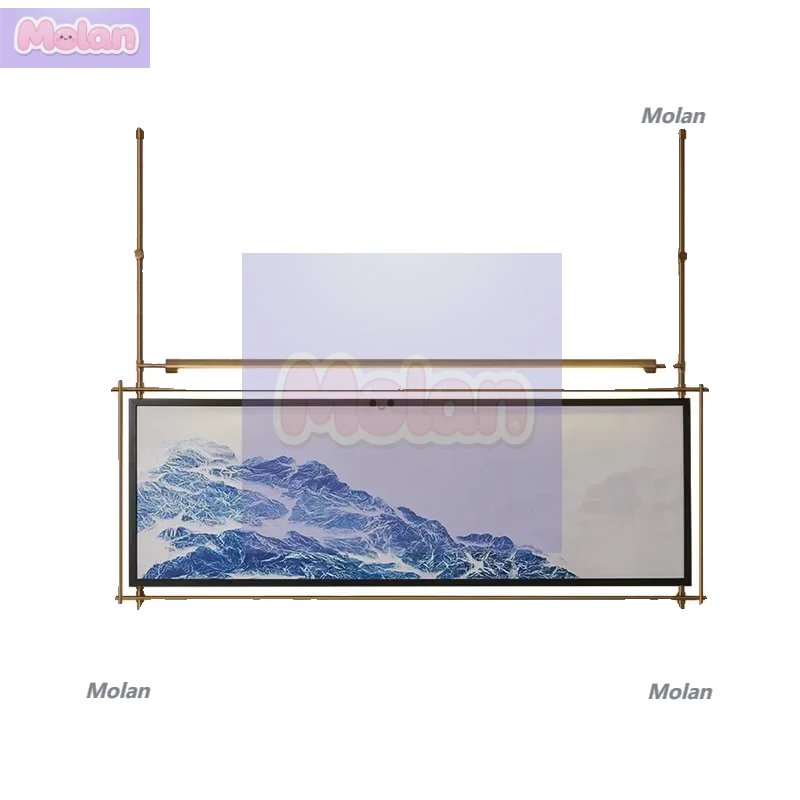 

Customized lighting decorative painting high-end restaurant hotel background wall hanging painting lamp beauty salon health cent