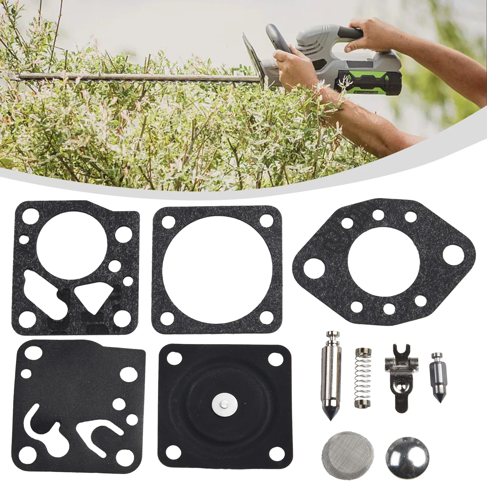 Seal Membrane Carburetor Lawn Mower Accessories Carb Gasket Carburetor Set For Tillotson RK 14HU 15HU Repair Rebuild Kit