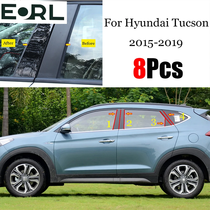 

8 шт., декоративные полосы для Hyundai Tucson 2015-2019