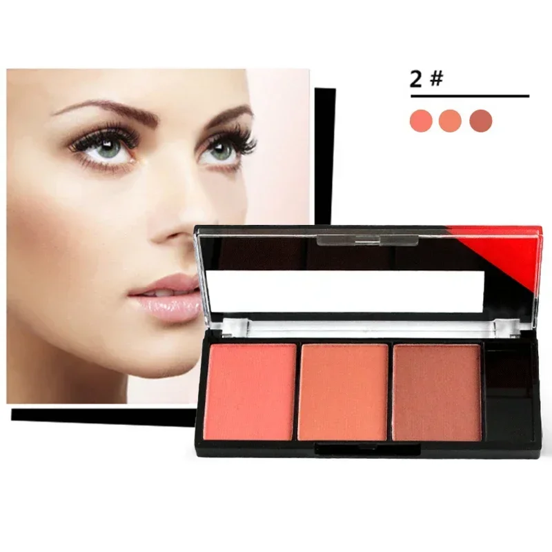 Face Blush Palette แผ่นผสมแป้งธรรมชาติ Rouge ผู้หญิงแต่งหน้า Face Blusher Powder Cheek Tint Rouge เครื่องสําอางผู้หญิง