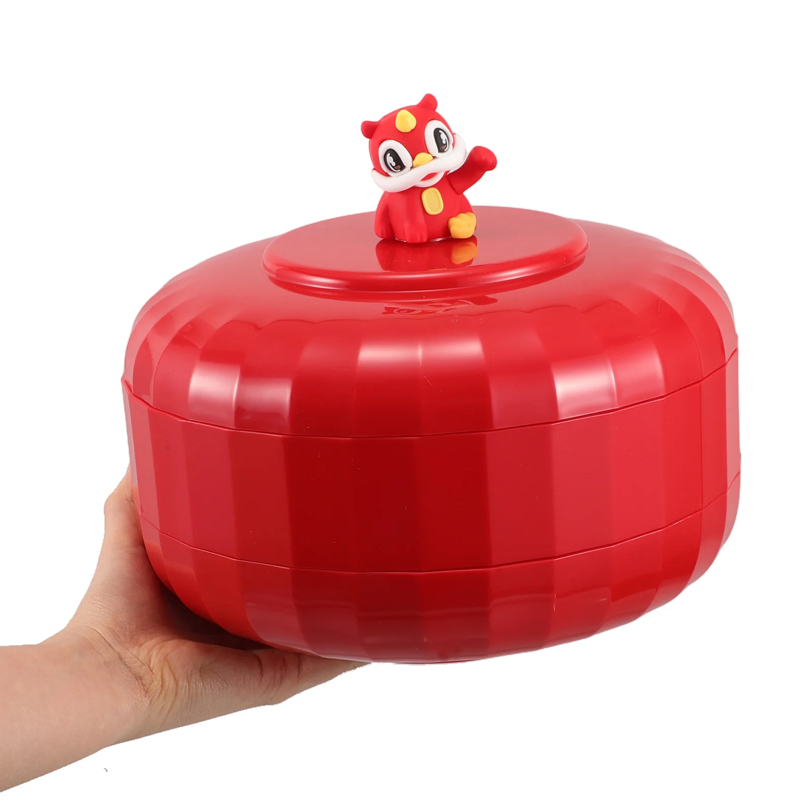 

Multi-layer Dried Fruit Tray Nut Storage Party Snack Box Organizer Chinese New Year Celebration Portable Elegant for Holidays