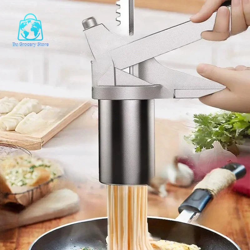 7 Modes Stainless Steel Pasta Maker Handmade Noodles Press Spaghetti Noodle Press Machine Hand Operated Dough Cutter Molds