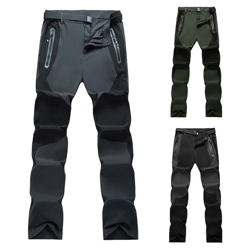 Fishing Pants Hiking Outdoor Thin Quick Dry Men Summer Breathable Splash Proof Camping Trousers Trekking Hunting UK EU