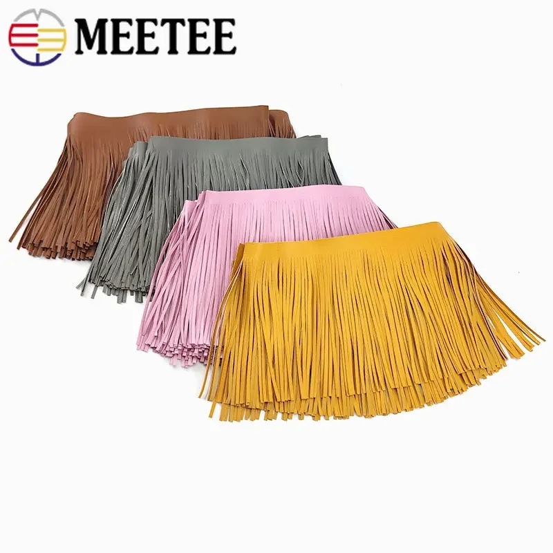 2Meters 10-30cm Leather Suede Tassel Lace Fringe Ribbon for Handbag Luggage Clothing Dresses Decoration DIY Sewing Accessories