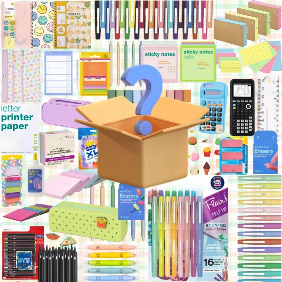Thoughtful stationery gift set features practical items and delightful surprises.
