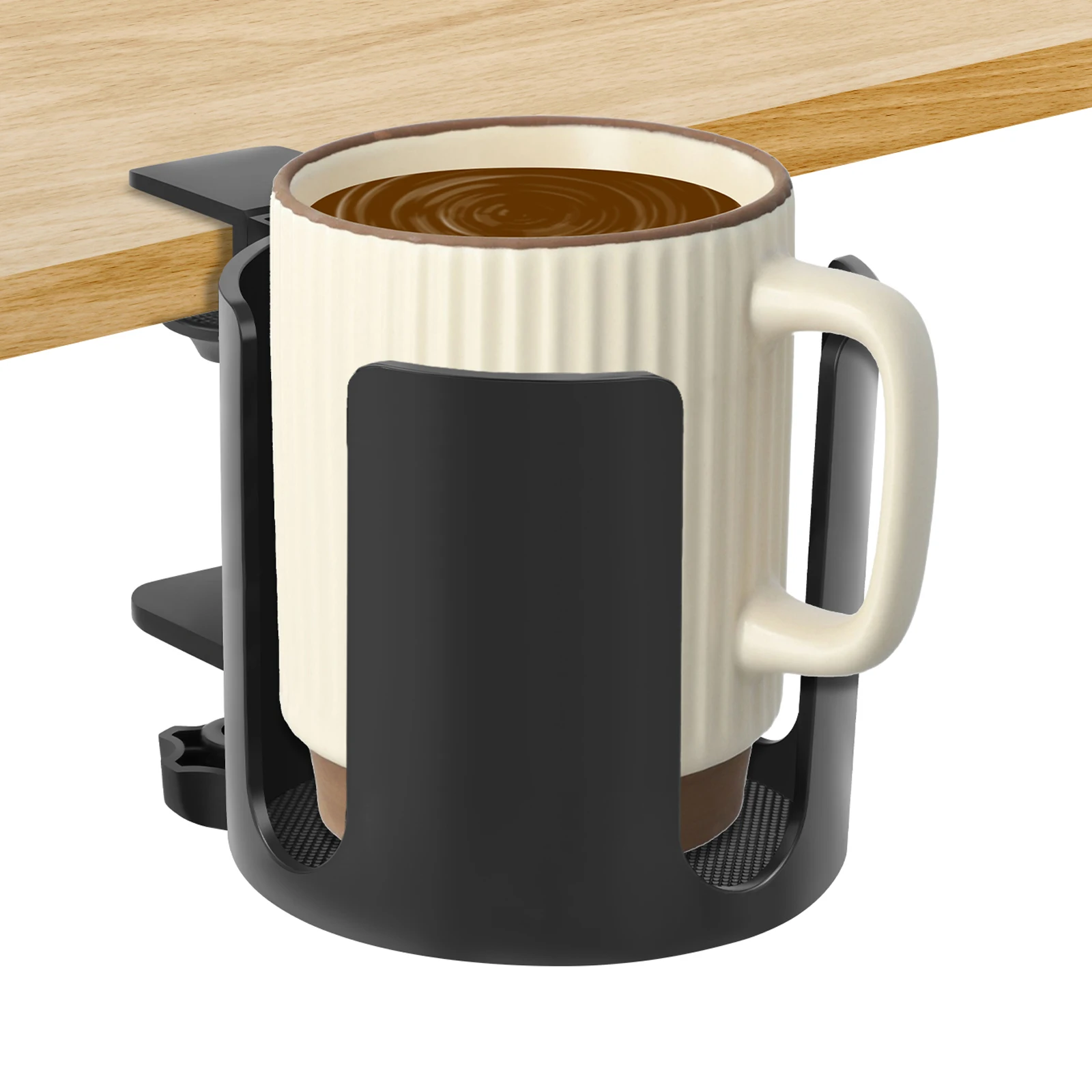 

Универсальный регулируемый держатель для кружки на стол, зажим для напитков, нескользящий зажим-крепление для кофейных бутылок