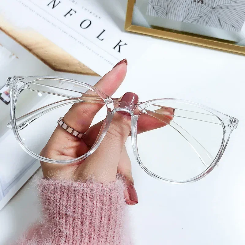 Anti-blue Light Square Glasses Frame Women Men Simple Transparent Optical Eyeglasses Blue-Blocking Compute Spectacles Frames