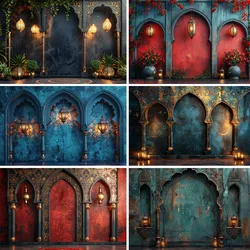 Moroccan Palace Backdrop Arabian Middle Eastern Interior Palace Photography Background for Kids Baby Shower Birthday Party Decor